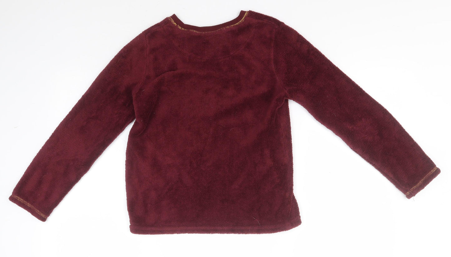 Harry Potter Boys Red Geometric Polyester  Pyjama Top Size 10-11 Years   - Hogwarts