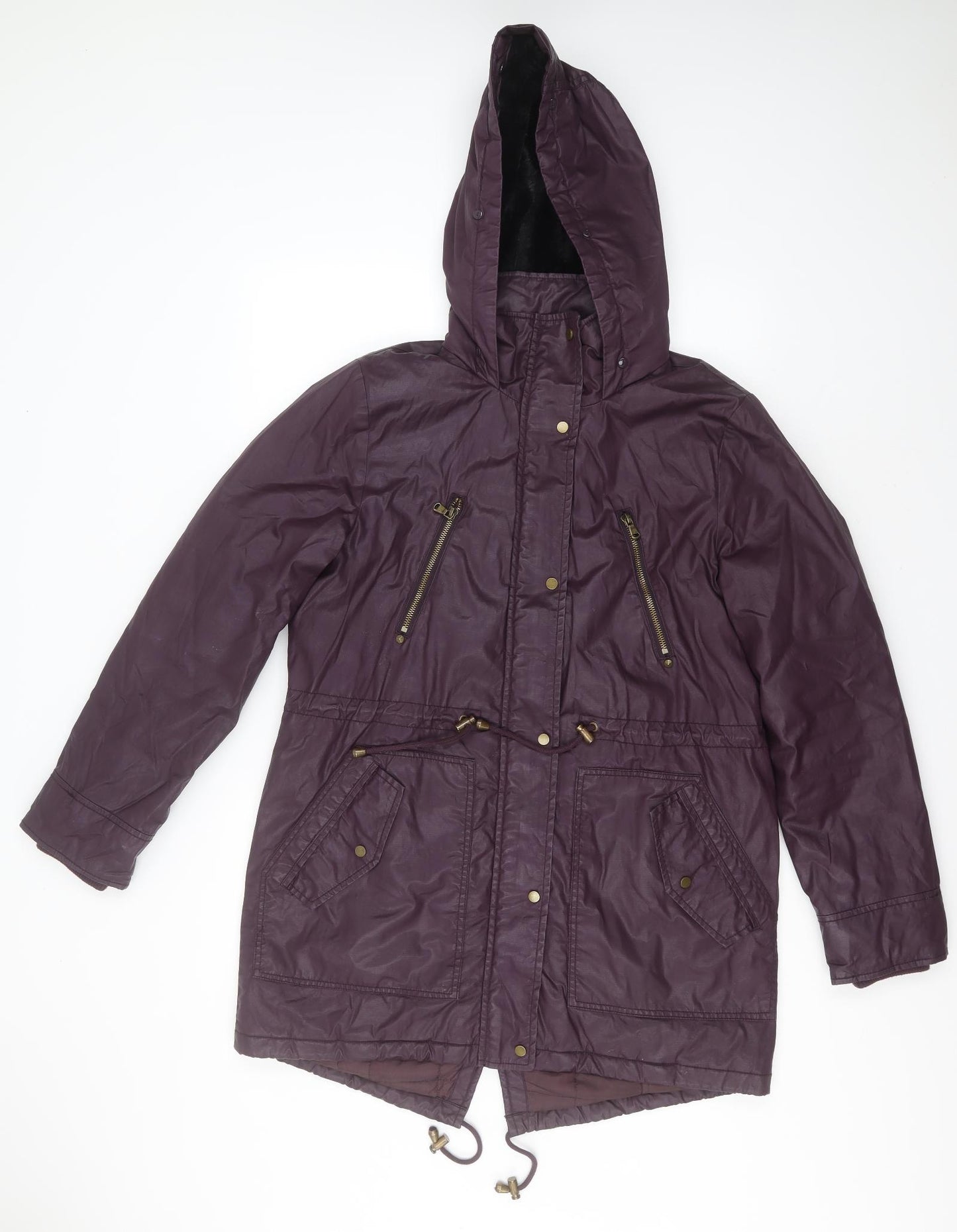George Womens Grey   Rain Coat Coat Size 12