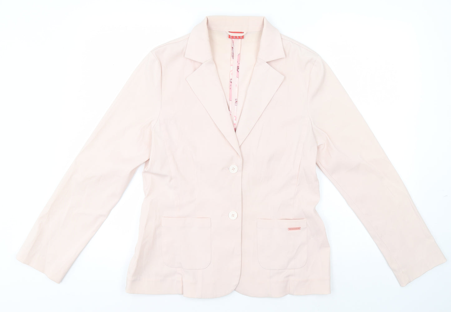 ELLE Womens Beige   Jacket Blazer Size 14