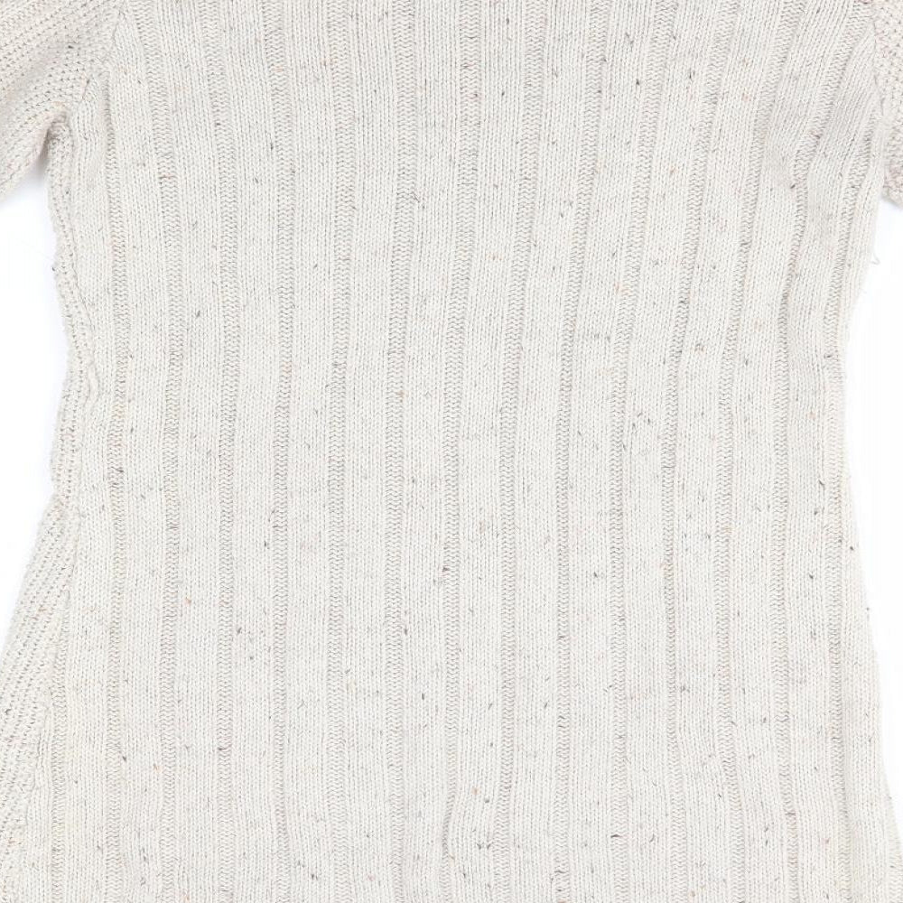 Atmosphere Womens Beige Round Neck  Acrylic Pullover Jumper Size 10