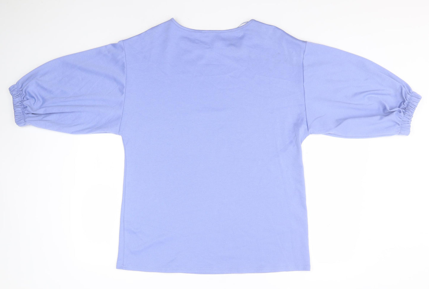 Papaya Womens Blue Round Neck  Polyester Pullover Jumper Size 10