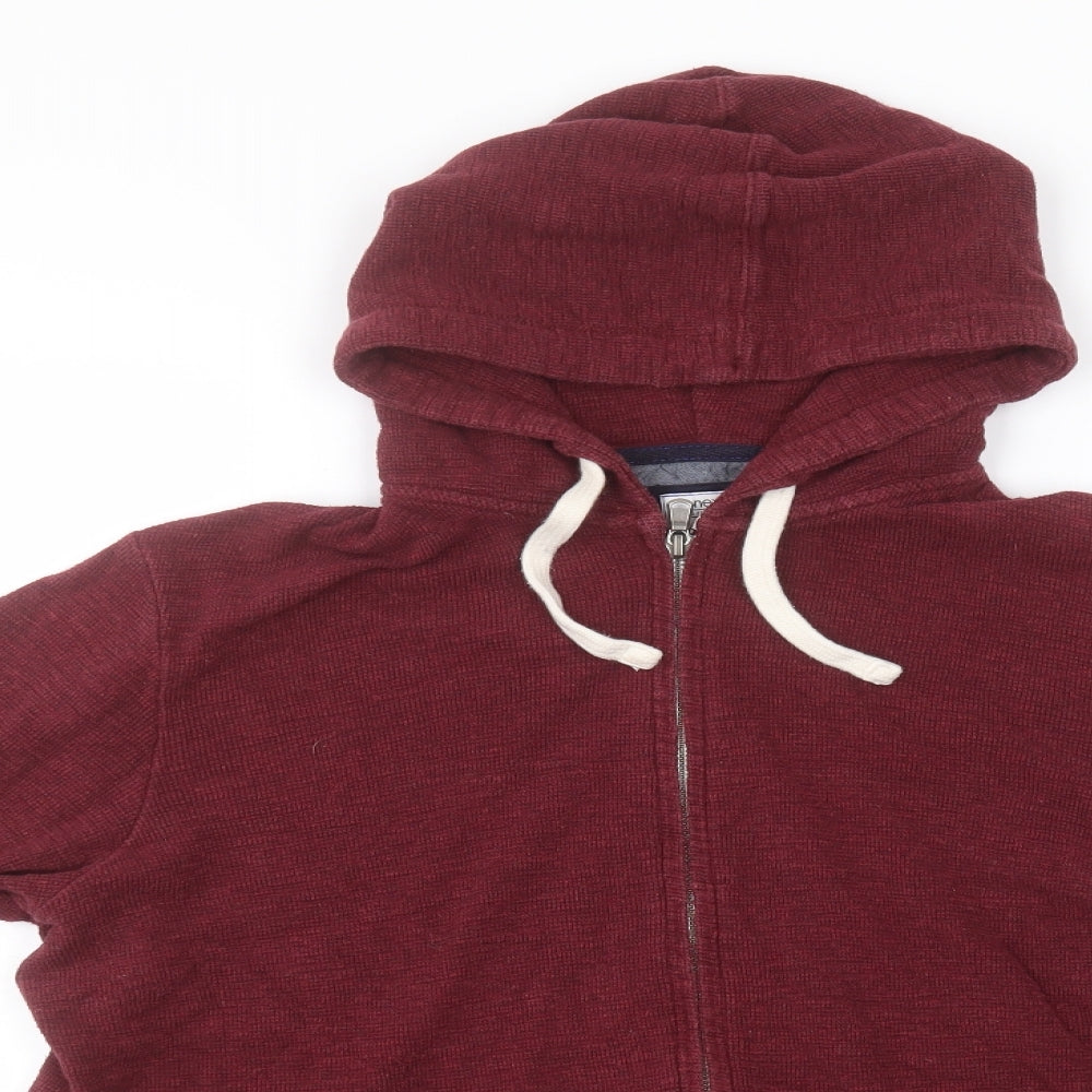 NEXT Womens Red  Cotton Full Zip Hoodie Size L