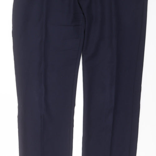 Charles Tyrwhitt Womens Blue  Wool Trousers  Size 36 L30 in Regular