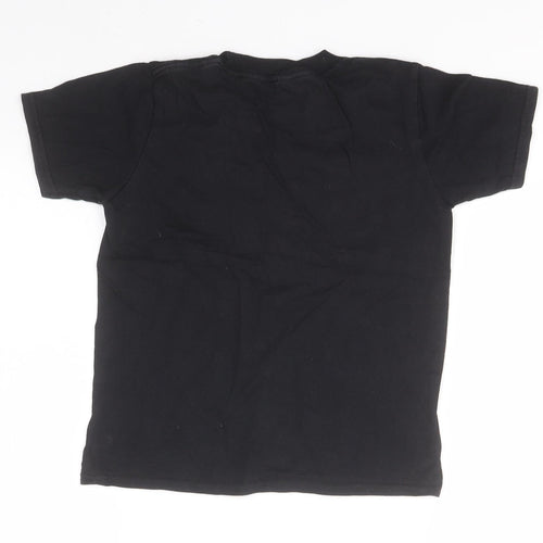 Gildan Boys Black  Cotton Basic T-Shirt Size M Round Neck  - Monster Truck