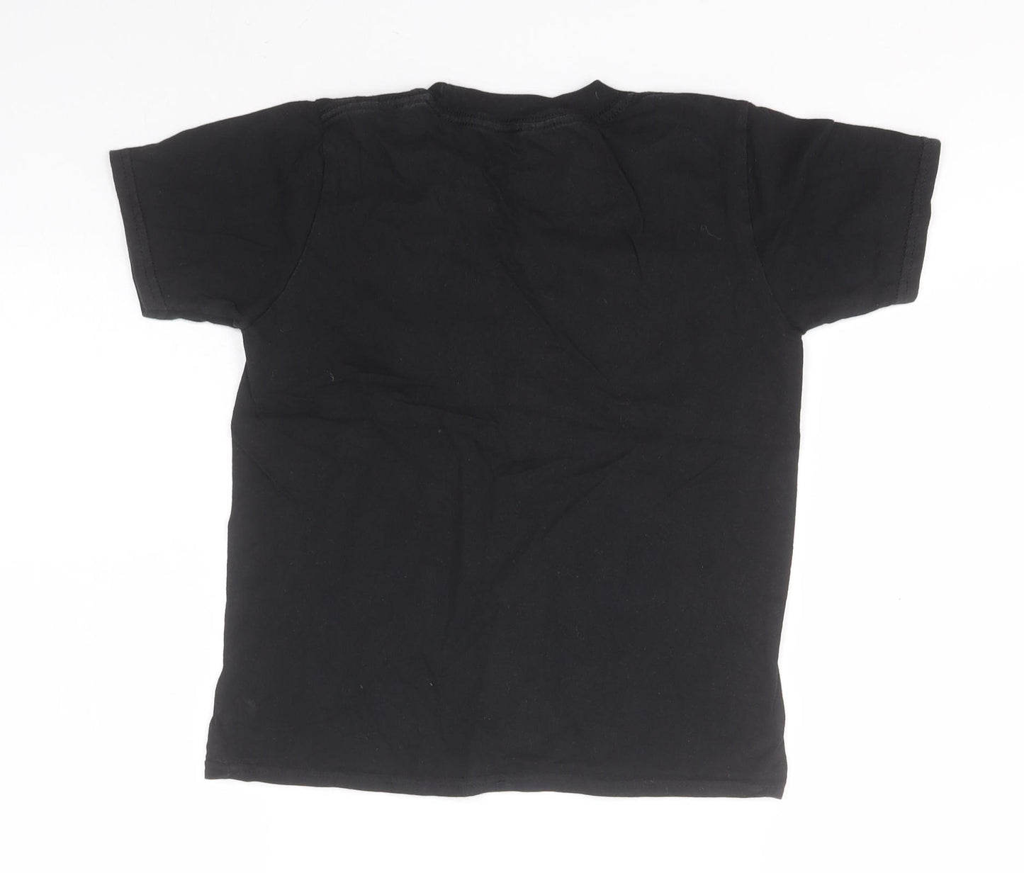 Gildan Boys Black  Cotton Basic T-Shirt Size M Round Neck  - Monster Truck