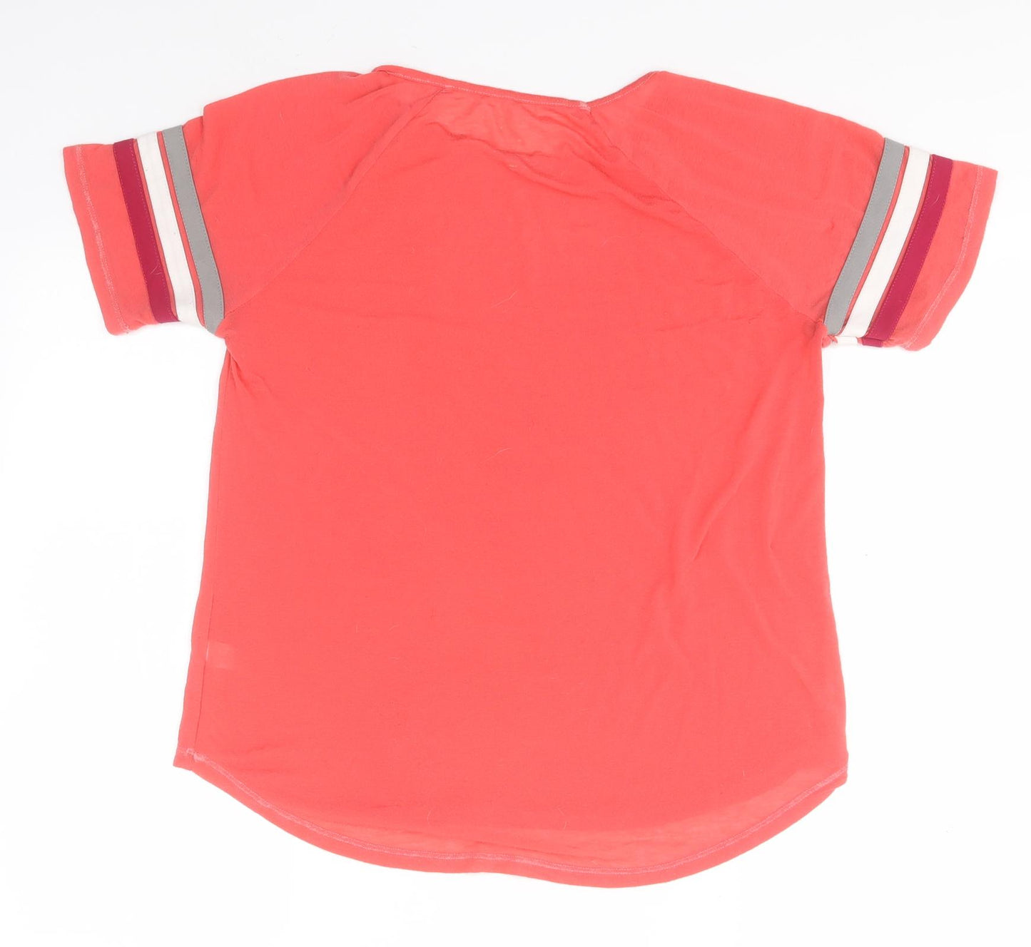 Preworn Boys Red  Cotton Basic T-Shirt Size M Round Neck