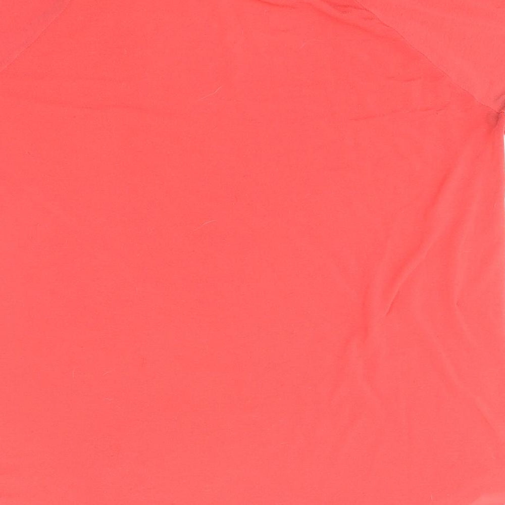 Preworn Boys Red  Cotton Basic T-Shirt Size M Round Neck
