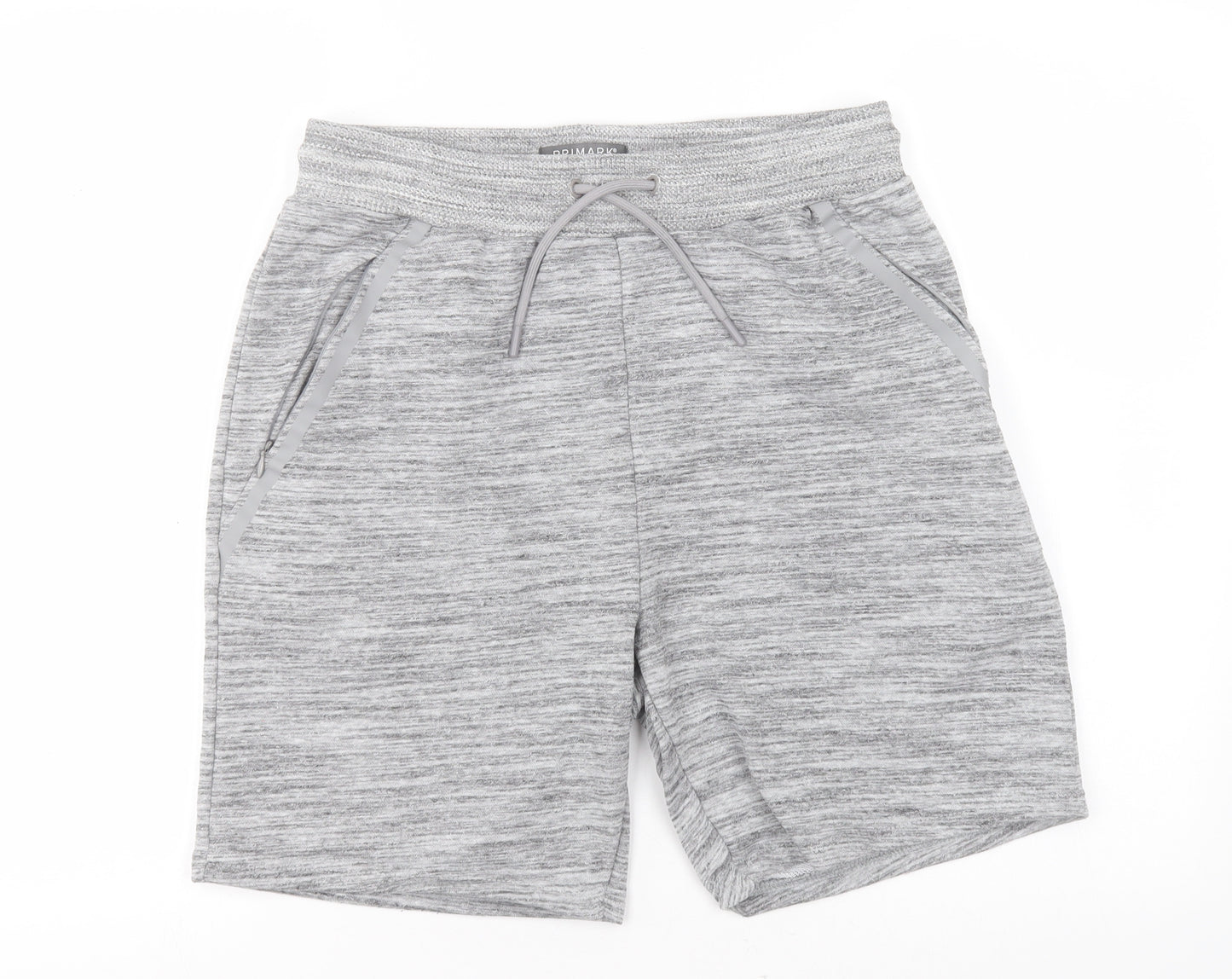 Primark Mens Grey  Polyester Sweat Shorts Size M L7 in Regular