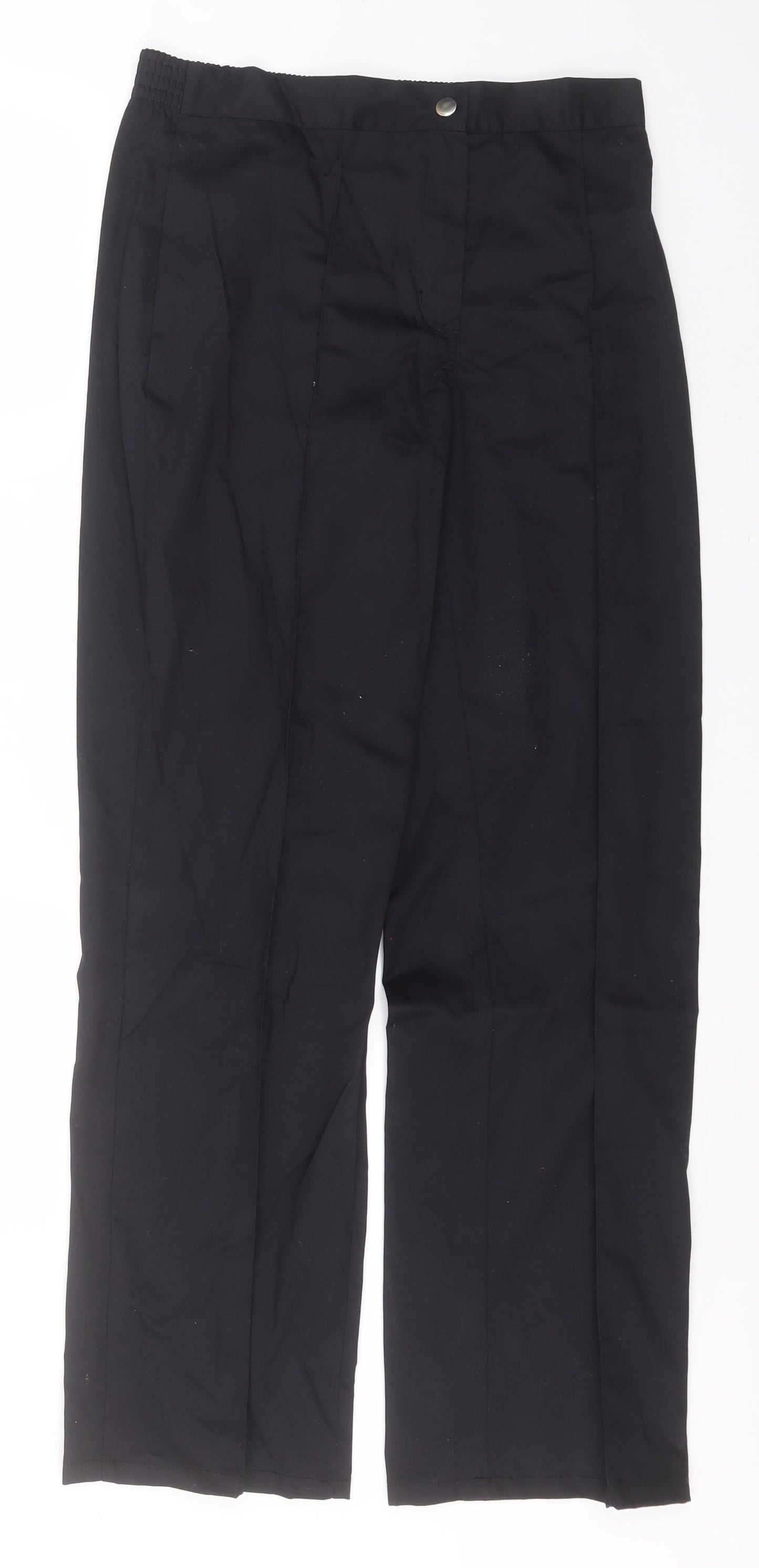 Alexandra Womens Black  Polyester Trousers  Size 10 L30 in Regular