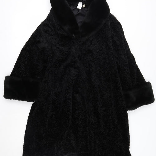 H.F. Greenfield & Sons Womens Black   Overcoat Coat Size M