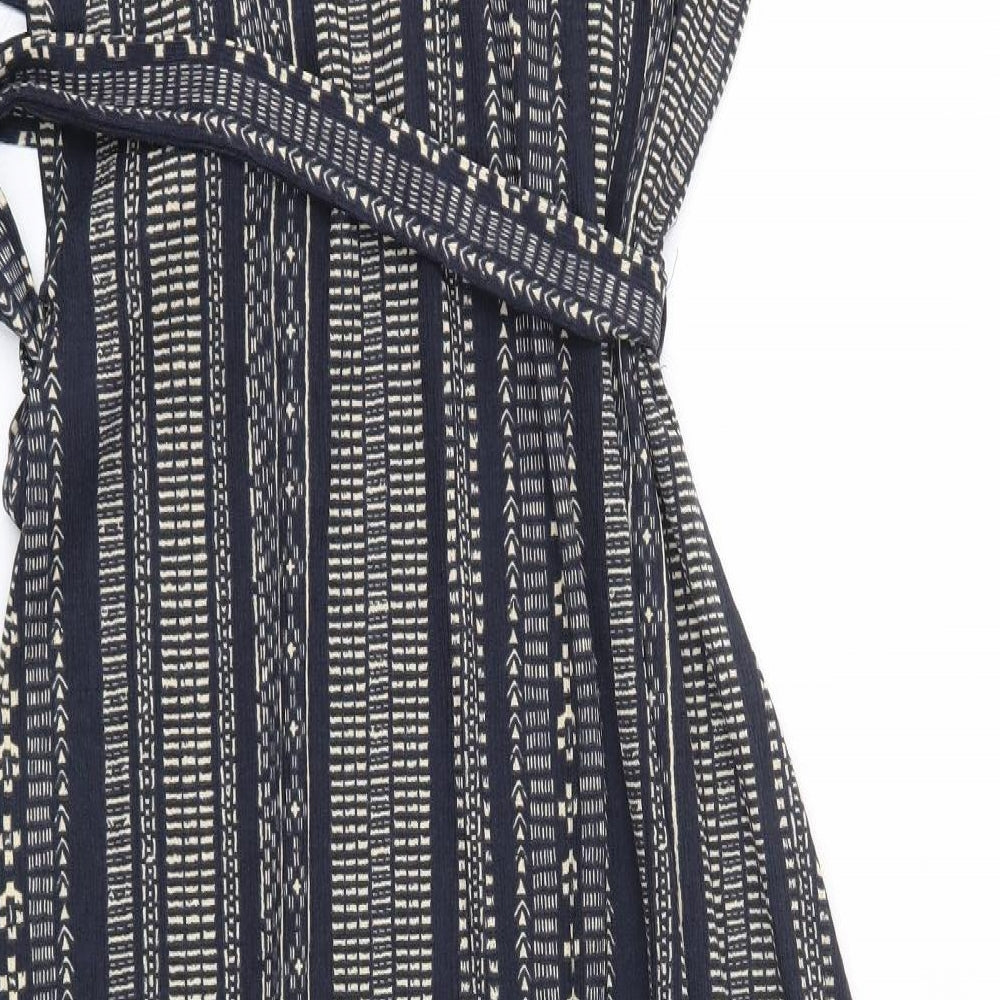 Nutmeg Womens Blue  Polyester Maxi  Size 14  Round Neck