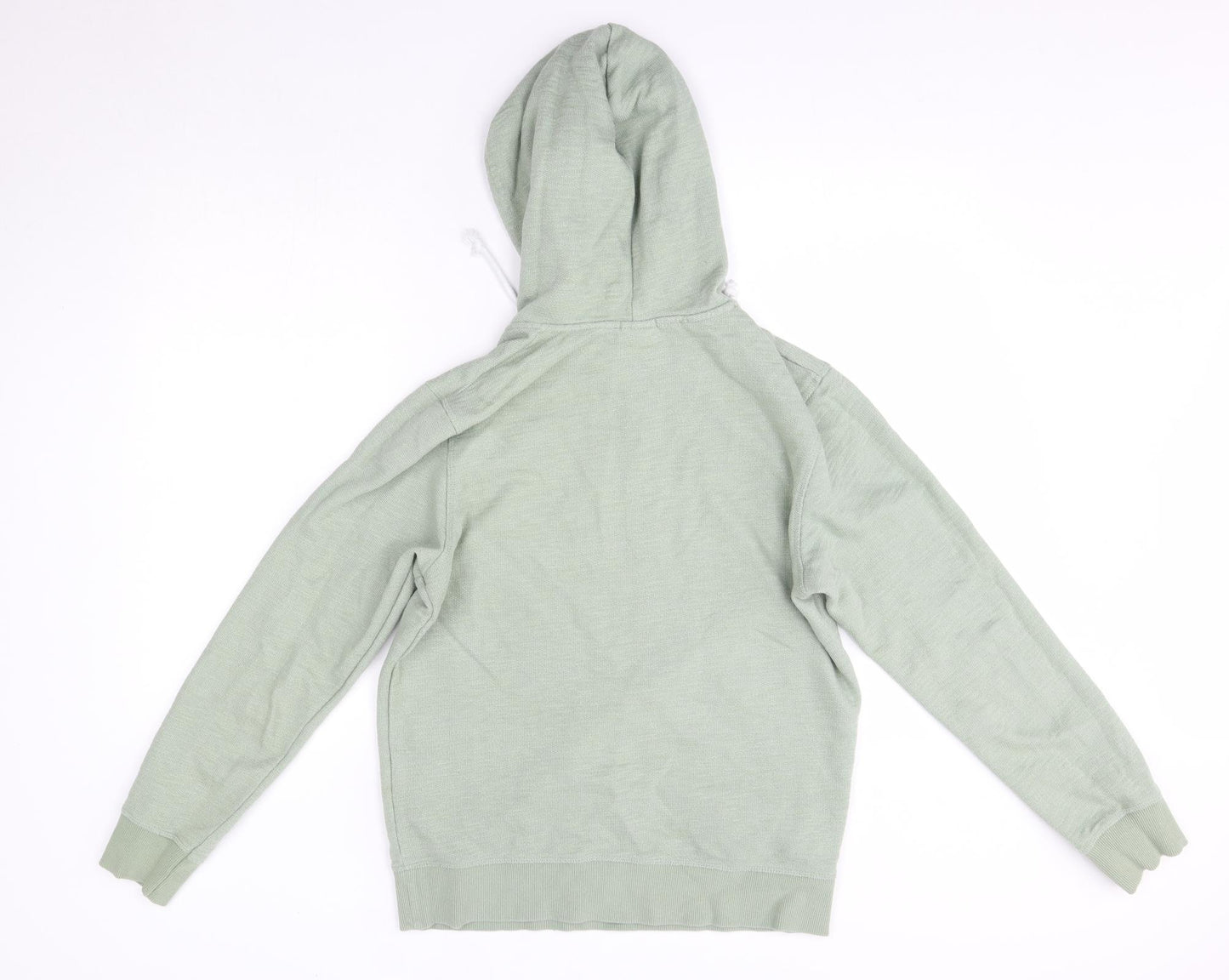 JACK & JONES Mens Green  Cotton Pullover Hoodie Size S