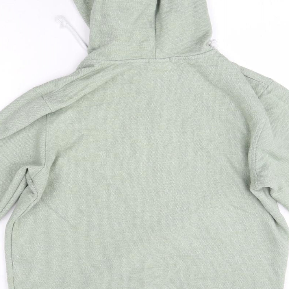 JACK & JONES Mens Green  Cotton Pullover Hoodie Size S