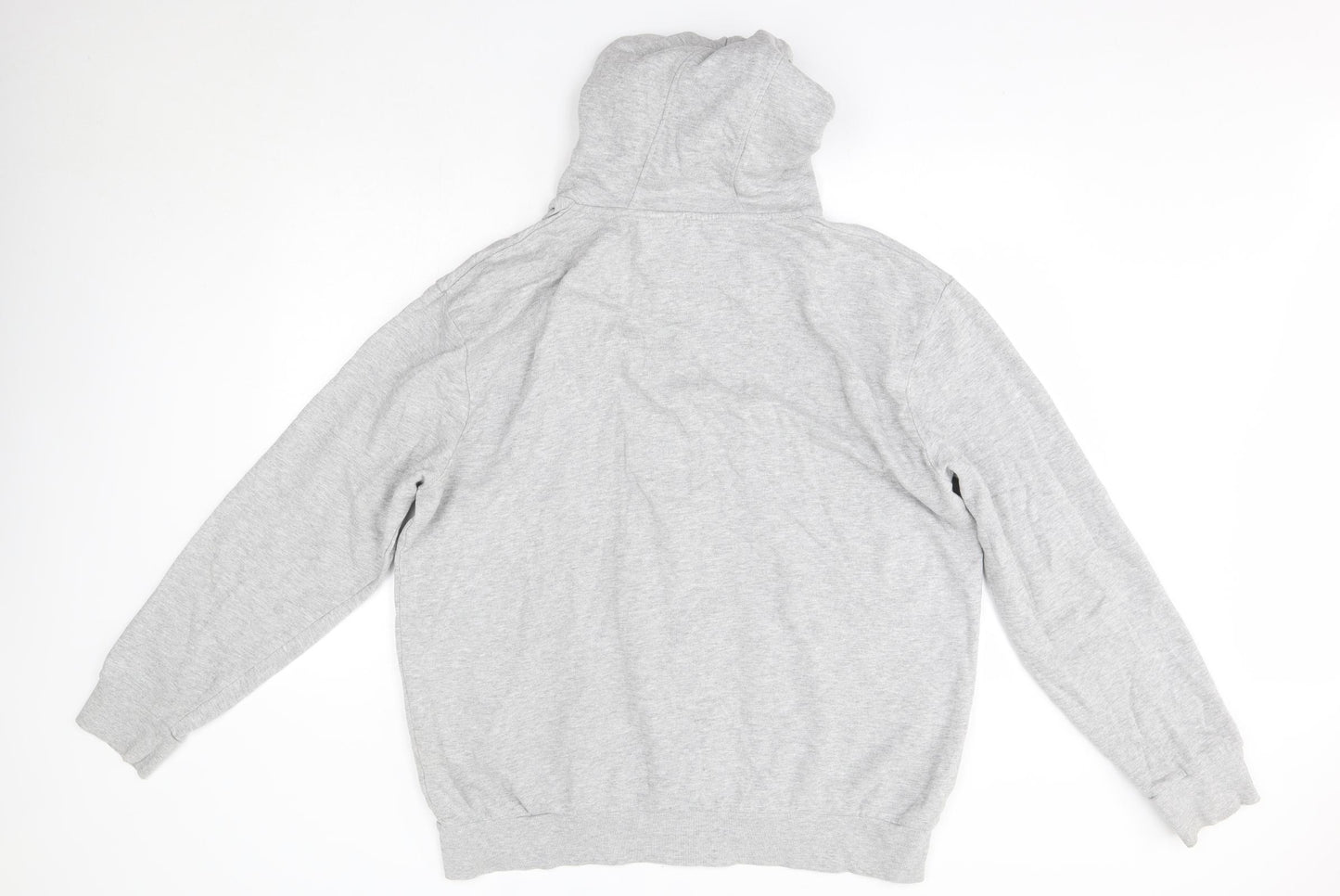 Peacocks Mens Grey  Cotton Full Zip Hoodie Size 2XL