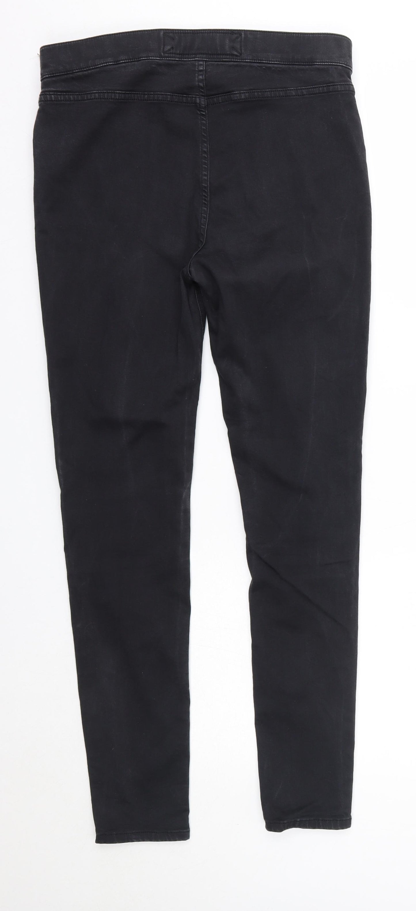 Karen Millen Womens Black  Cotton Skinny Jeans Size 12 L28 in Regular
