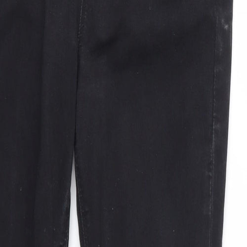 Karen Millen Womens Black  Cotton Skinny Jeans Size 12 L28 in Regular