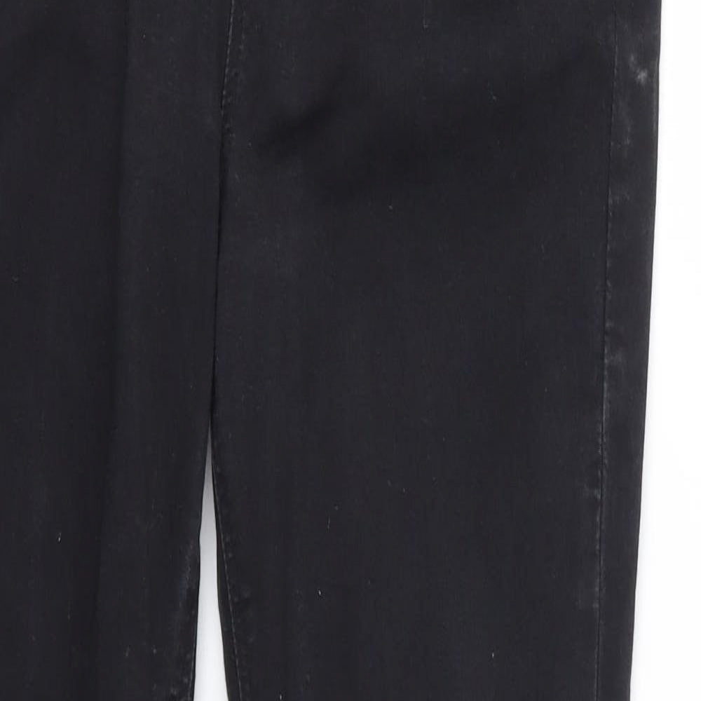 Karen Millen Womens Black  Cotton Skinny Jeans Size 12 L28 in Regular
