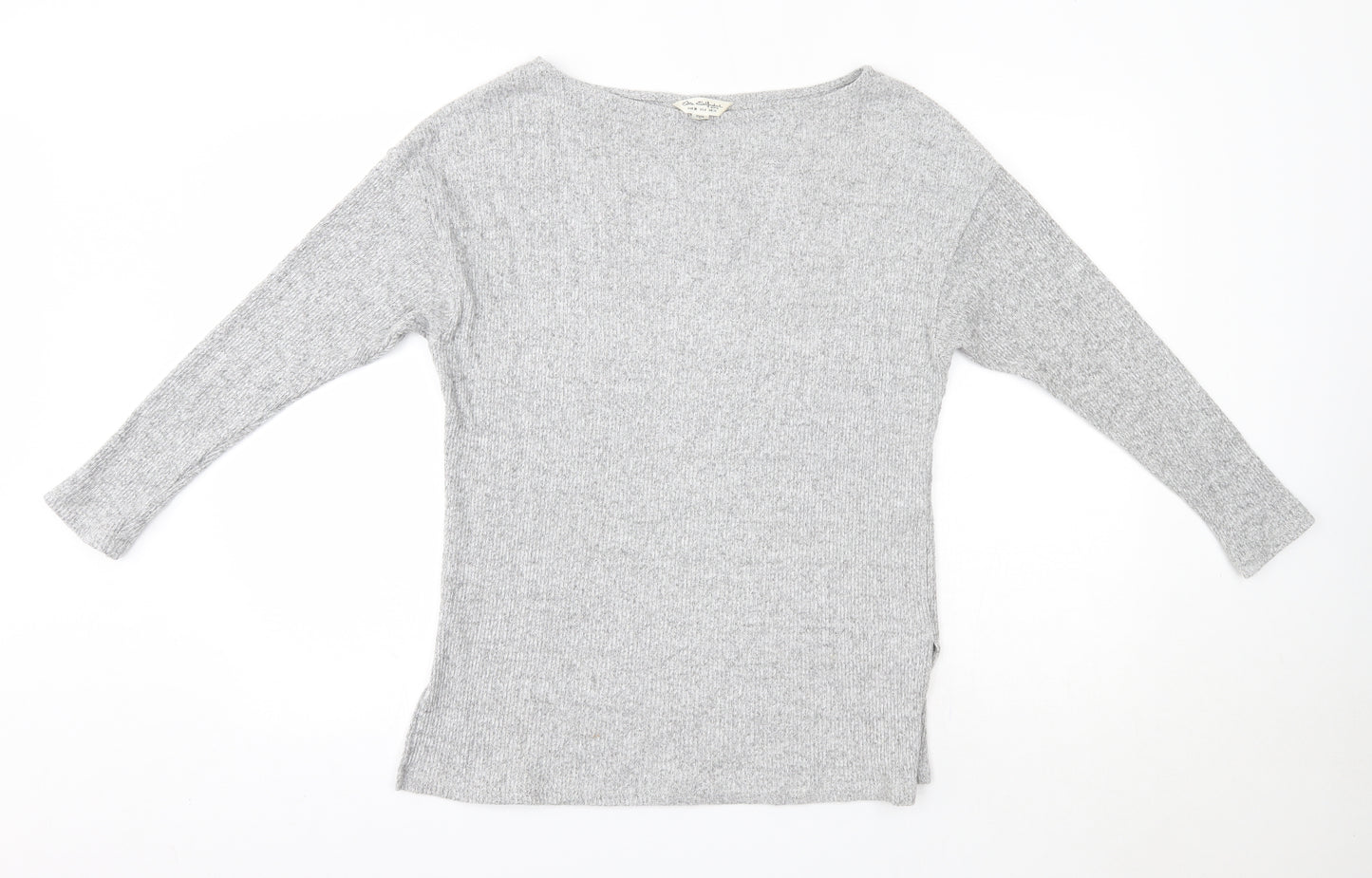 Miss Selfridge Womens Grey Round Neck  Viscose Pullover Jumper Size 10