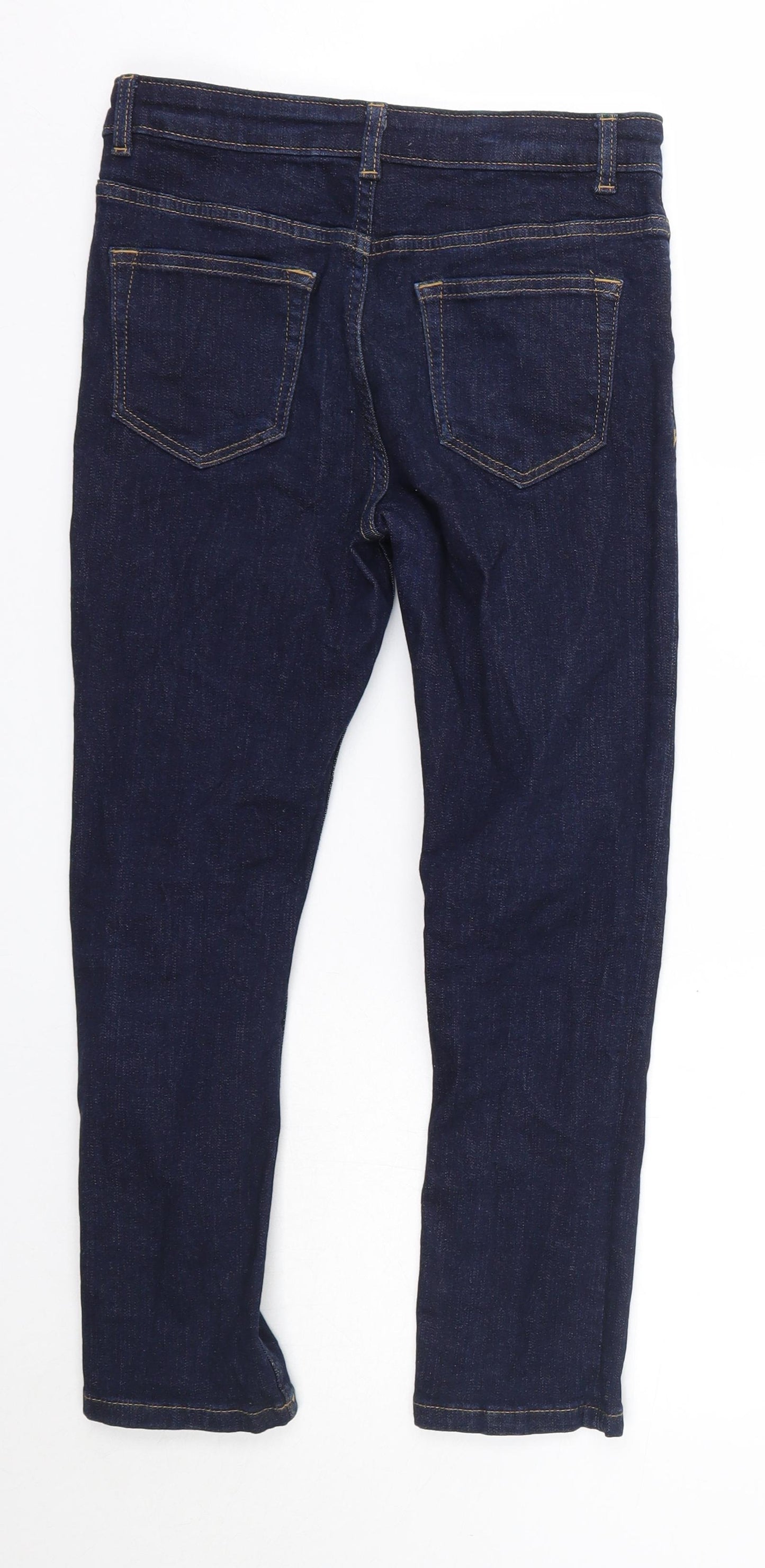 M&S Boys Blue  Cotton Straight Jeans Size 9-10 Years  Regular