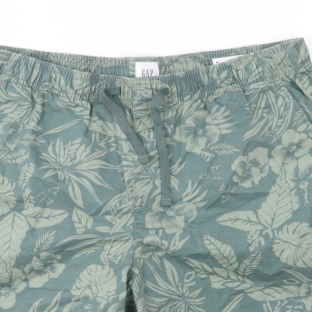 Gap Mens Green  Cotton Sweat Shorts Size M  Regular