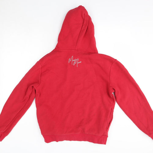 Disney Mens Red  Cotton Pullover Hoodie Size S   - Minnie Mouse California