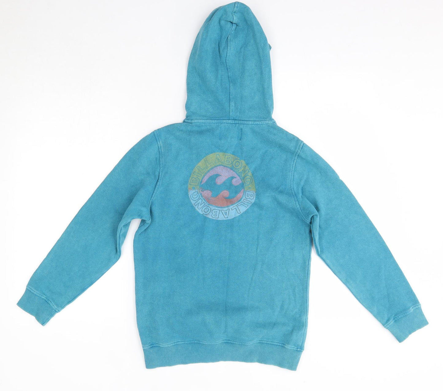 Billabong Womens Blue  Cotton Pullover Hoodie Size 10