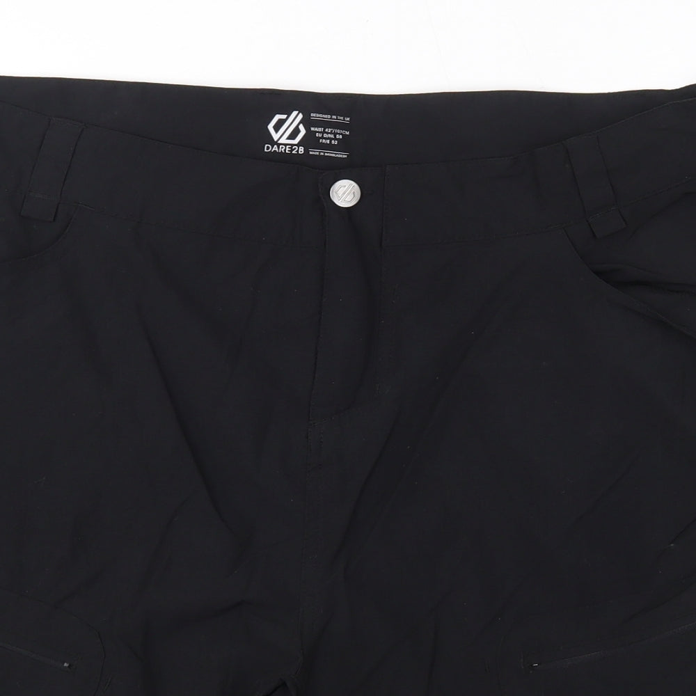 Dare 2B Womens Black  Nylon Sweat Shorts Size 42 in  Regular