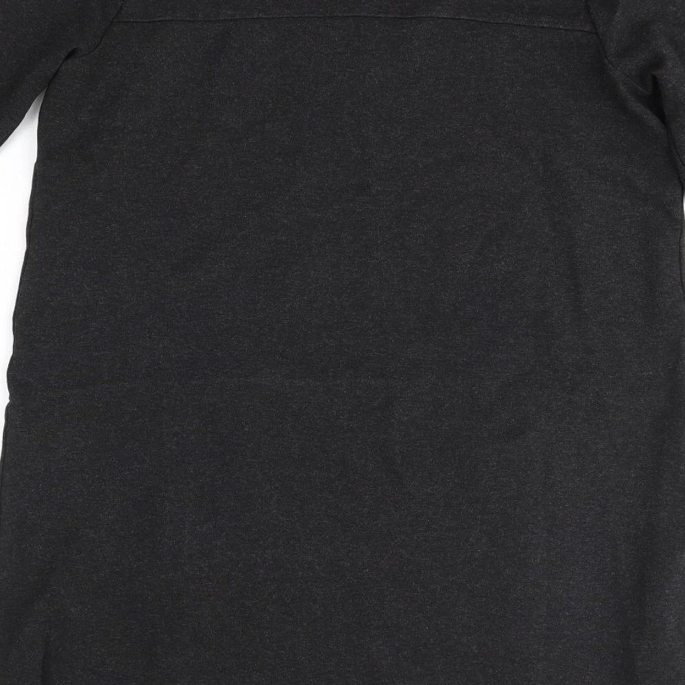 THE WHITE COMPANY Womens Grey  Viscose T-Shirt Dress  Size 14  Round Neck