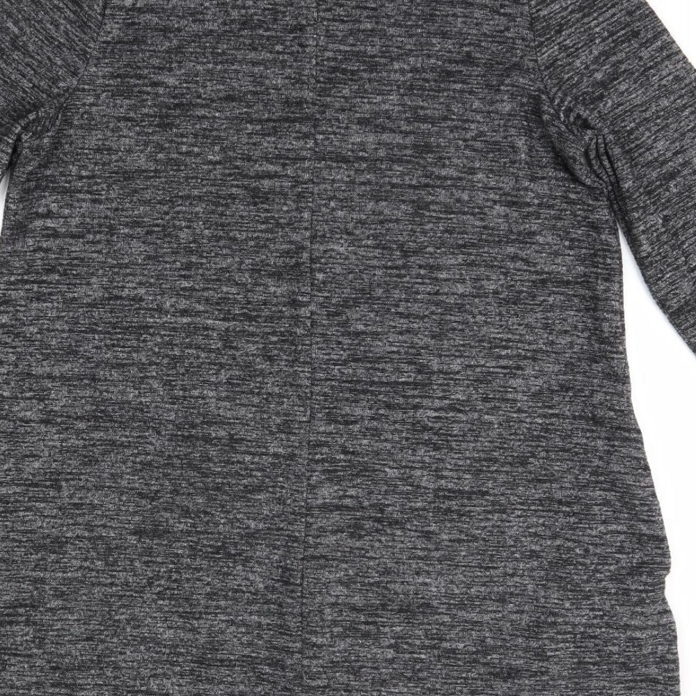 Peacocks Womens Grey  Polyester Jumper Dress  Size 14  High Neck