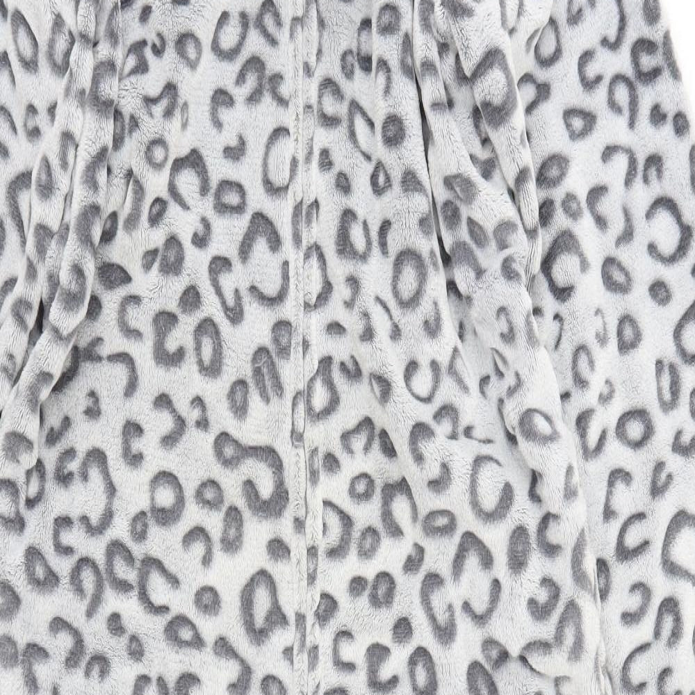 M&S Womens Grey Animal Print Polyester Top One Piece Size 16