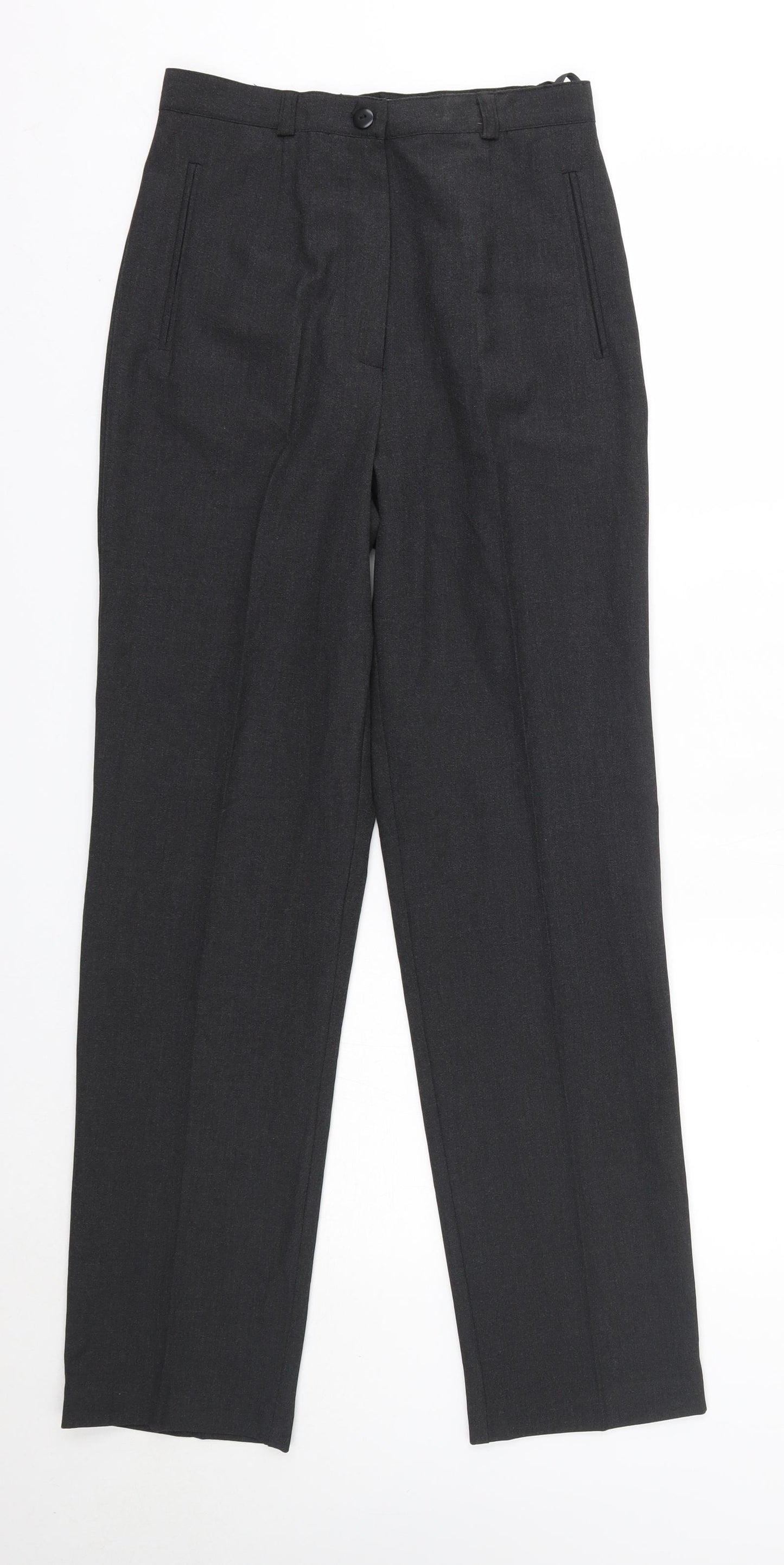 Essentials Womens Grey  Polyester Dress Pants Trousers Size 10 L31 in Regular