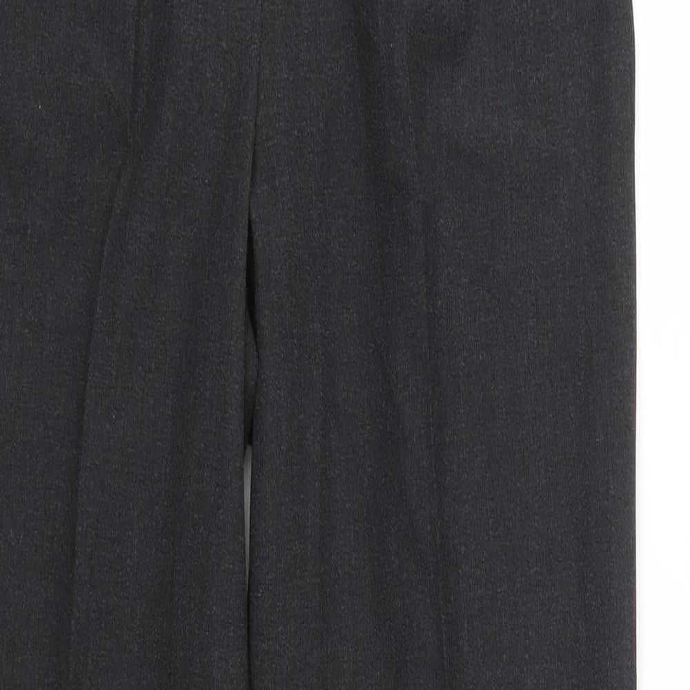Essentials Womens Grey  Polyester Dress Pants Trousers Size 10 L31 in Regular