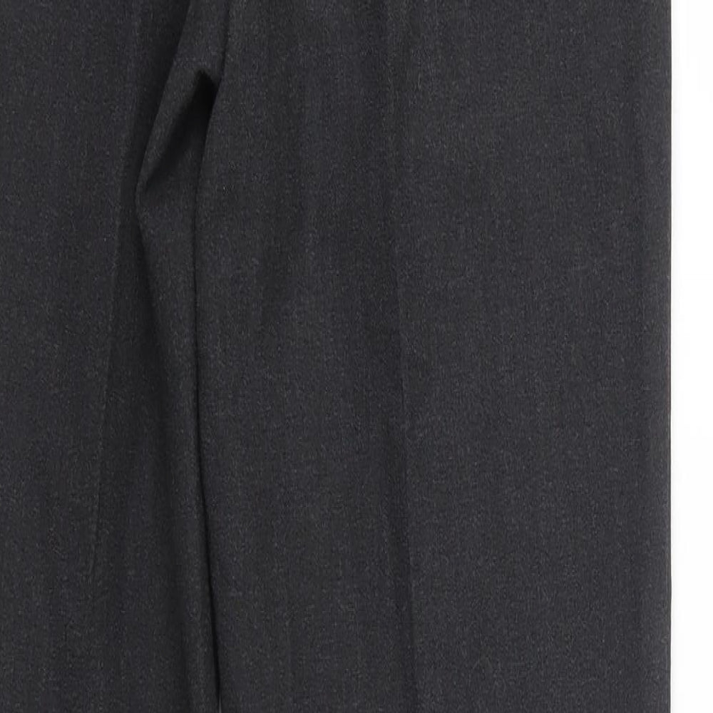 Essentials Womens Grey  Polyester Dress Pants Trousers Size 10 L31 in Regular