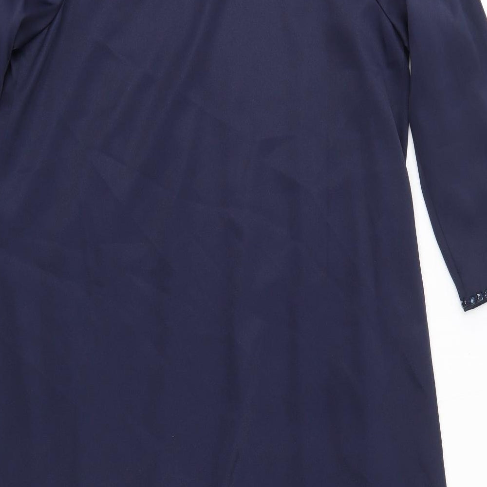 Shubette Womens Blue V-Neck  Polyester Cardigan Jumper Size 12