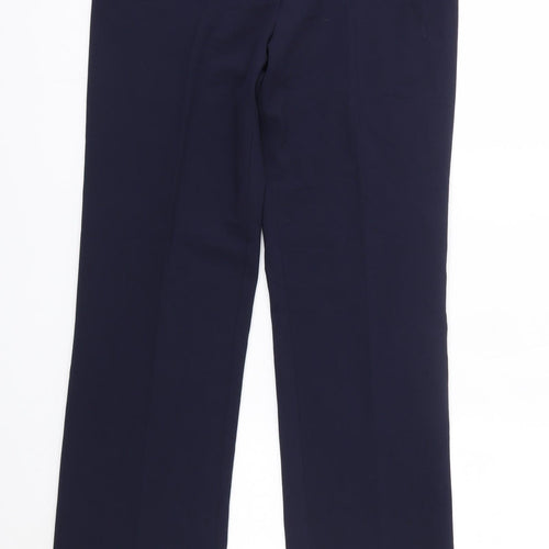 Maine Womens Blue  Polyester Dress Pants Trousers Size 10 L30 in Regular