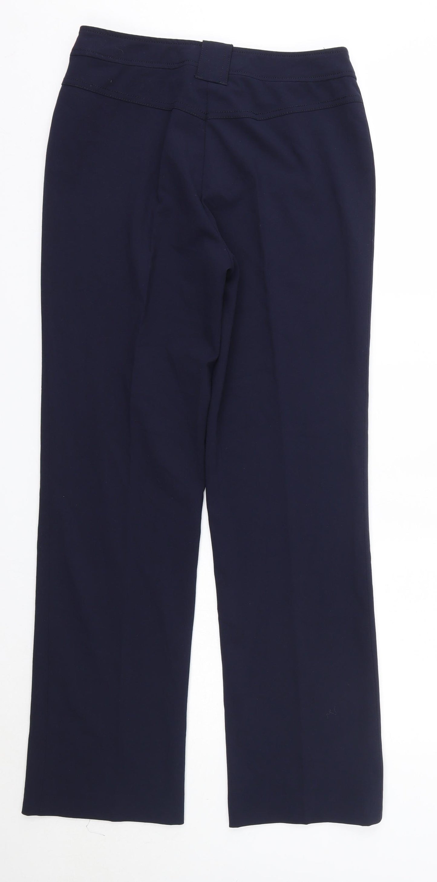 Maine Womens Blue  Polyester Dress Pants Trousers Size 10 L30 in Regular