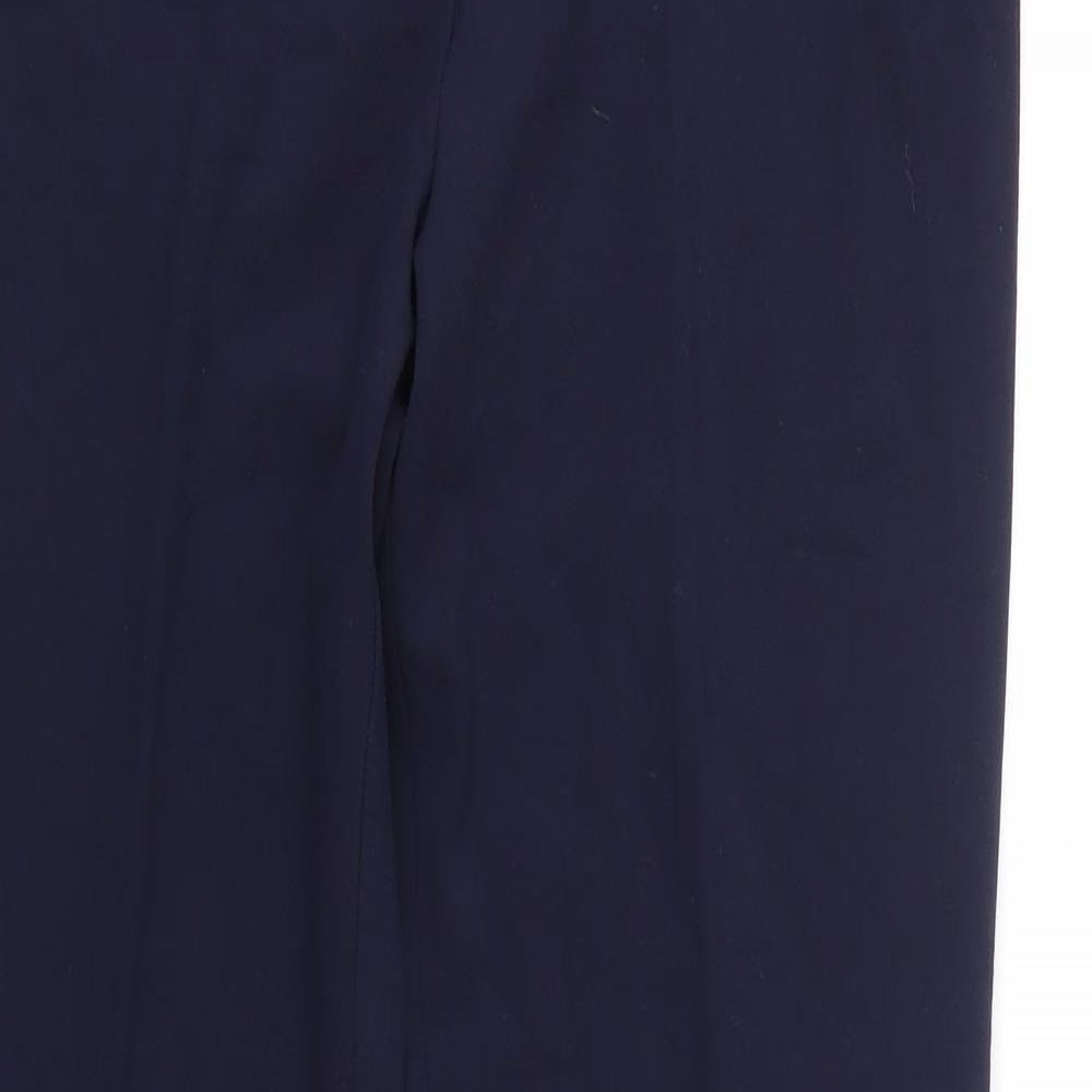 Maine Womens Blue  Polyester Dress Pants Trousers Size 10 L30 in Regular