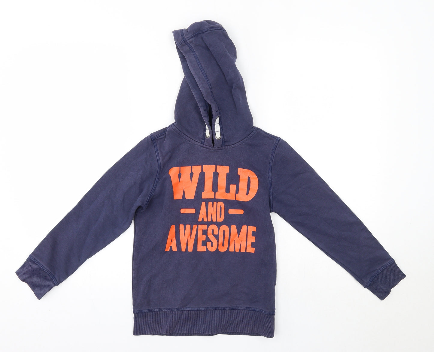 George Boys Blue  Cotton Pullover Hoodie Size 7-8 Years
