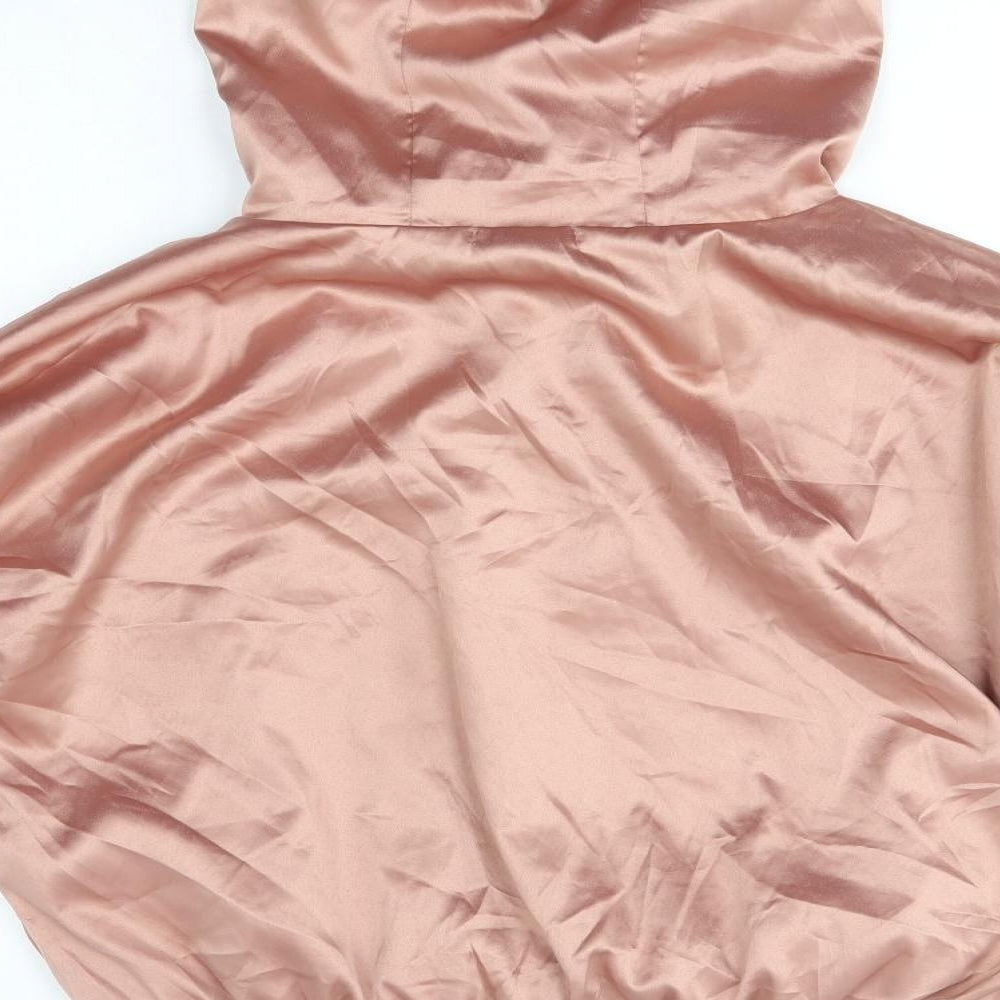 FOREVER 21 Womens Pink  Polyester Pullover Hoodie Size S  Snap