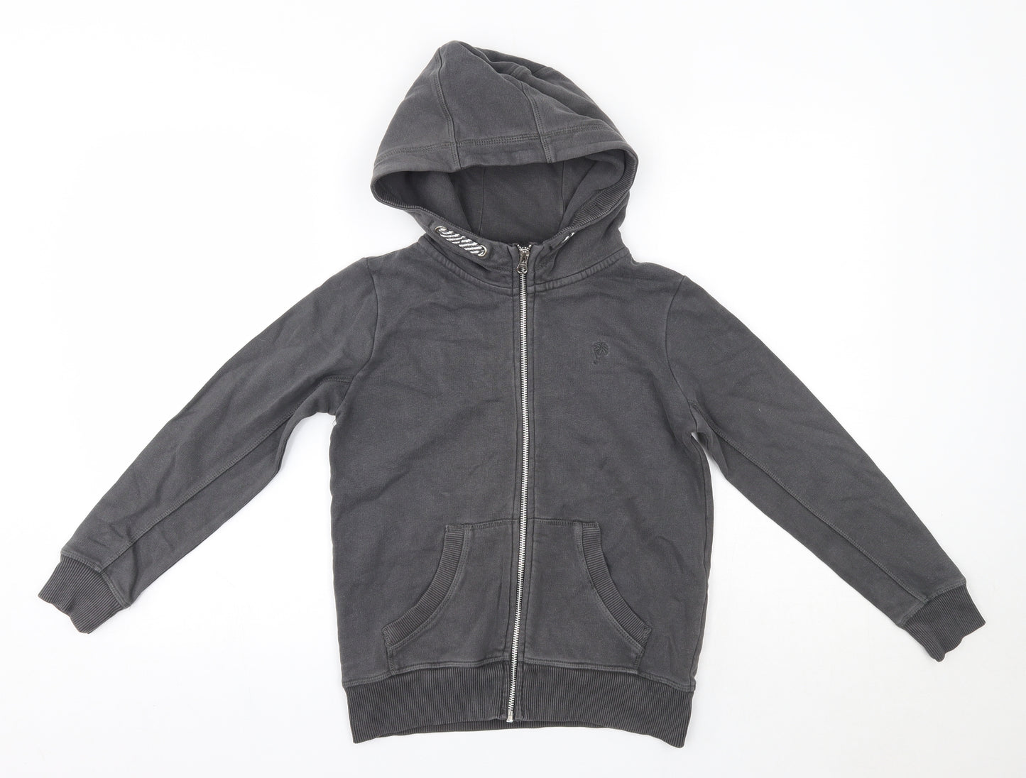 NEXT Boys Grey  Cotton Full Zip Hoodie Size 9 Years