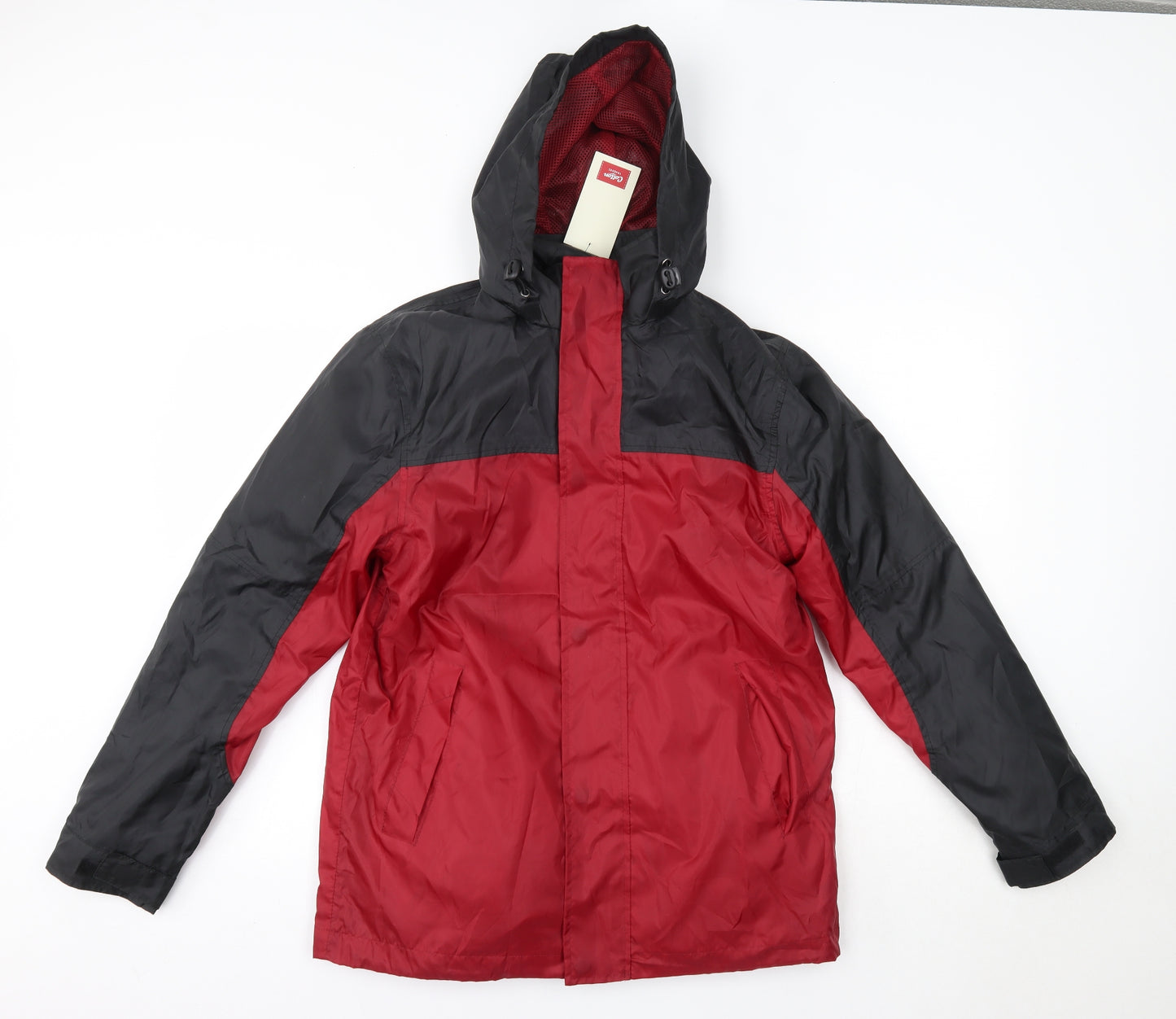 Cotton Traders Mens Red   Rain Coat Blazer Size XS   - Fleece Lined