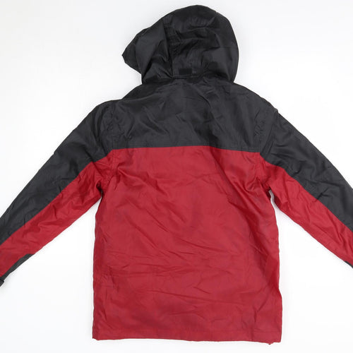 Cotton Traders Mens Red   Rain Coat Blazer Size XS   - Fleece Lined