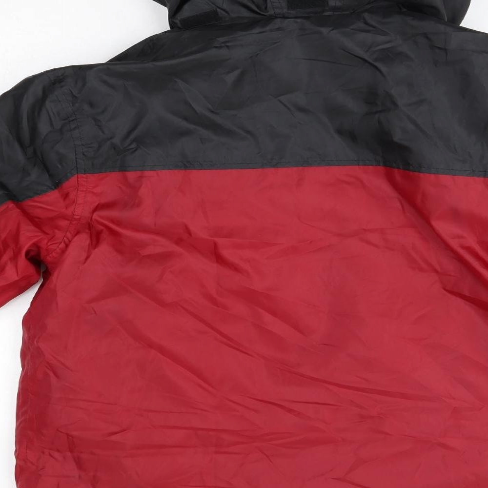 Cotton Traders Mens Red   Rain Coat Blazer Size XS   - Fleece Lined