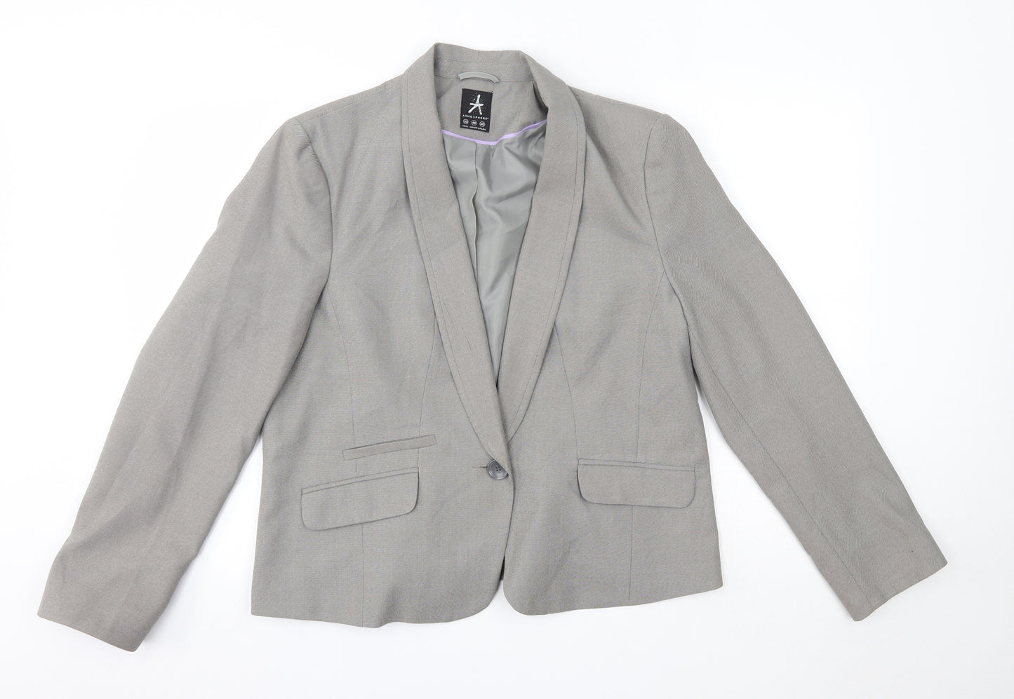 Primark Womens Grey   Jacket Blazer Size 20