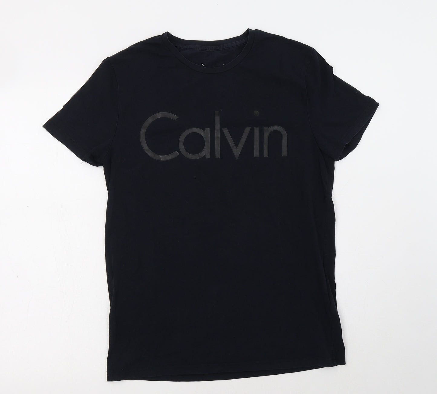 Calvin Klein Jeans Mens Blue  Cotton  T-Shirt Size M Crew Neck