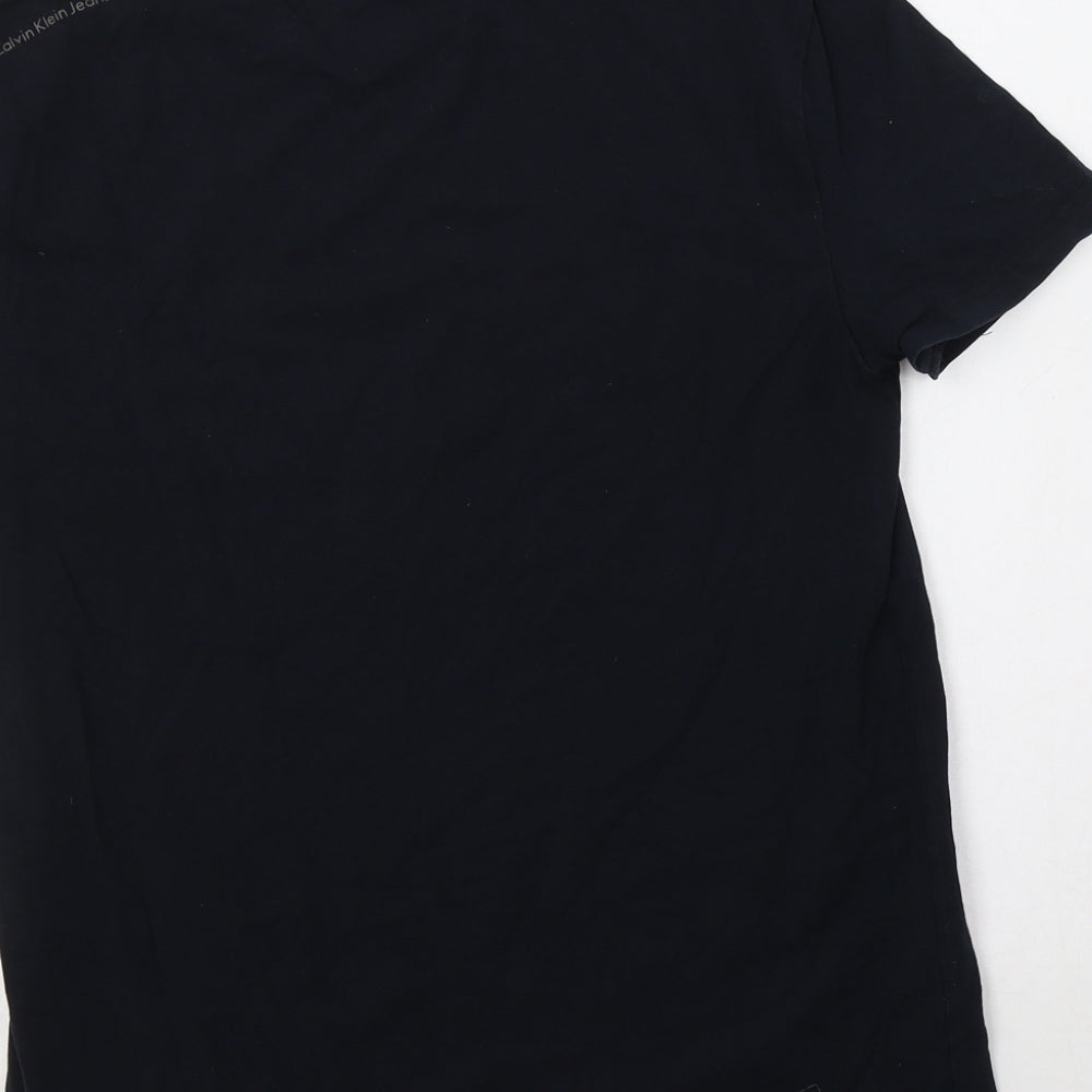 Calvin Klein Jeans Mens Blue  Cotton  T-Shirt Size M Crew Neck
