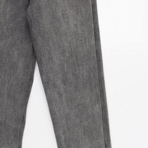 Primark Womens Grey  Cotton Jegging Jeans Size 10 L28 in Regular Button