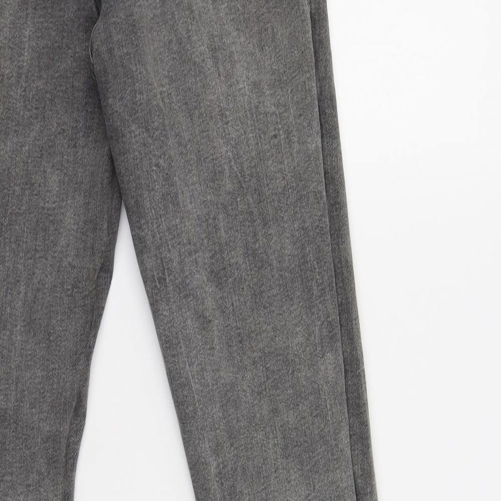 Primark Womens Grey  Cotton Jegging Jeans Size 10 L28 in Regular Button