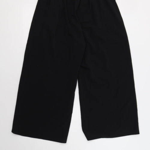 Sienna Sky Womens Black  Polyester Cropped Trousers Size L L25 in Regular