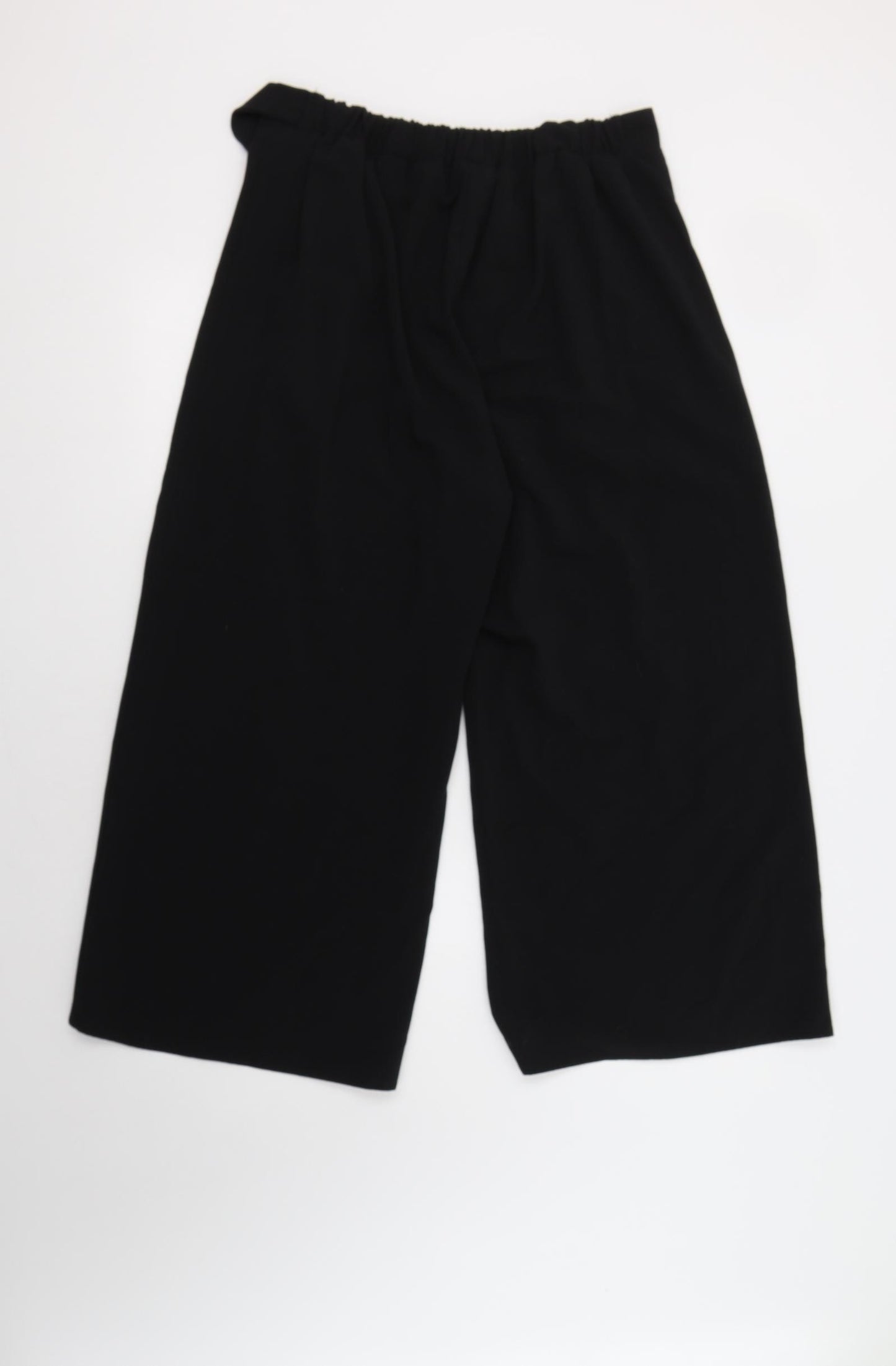 Sienna Sky Womens Black  Polyester Cropped Trousers Size L L25 in Regular